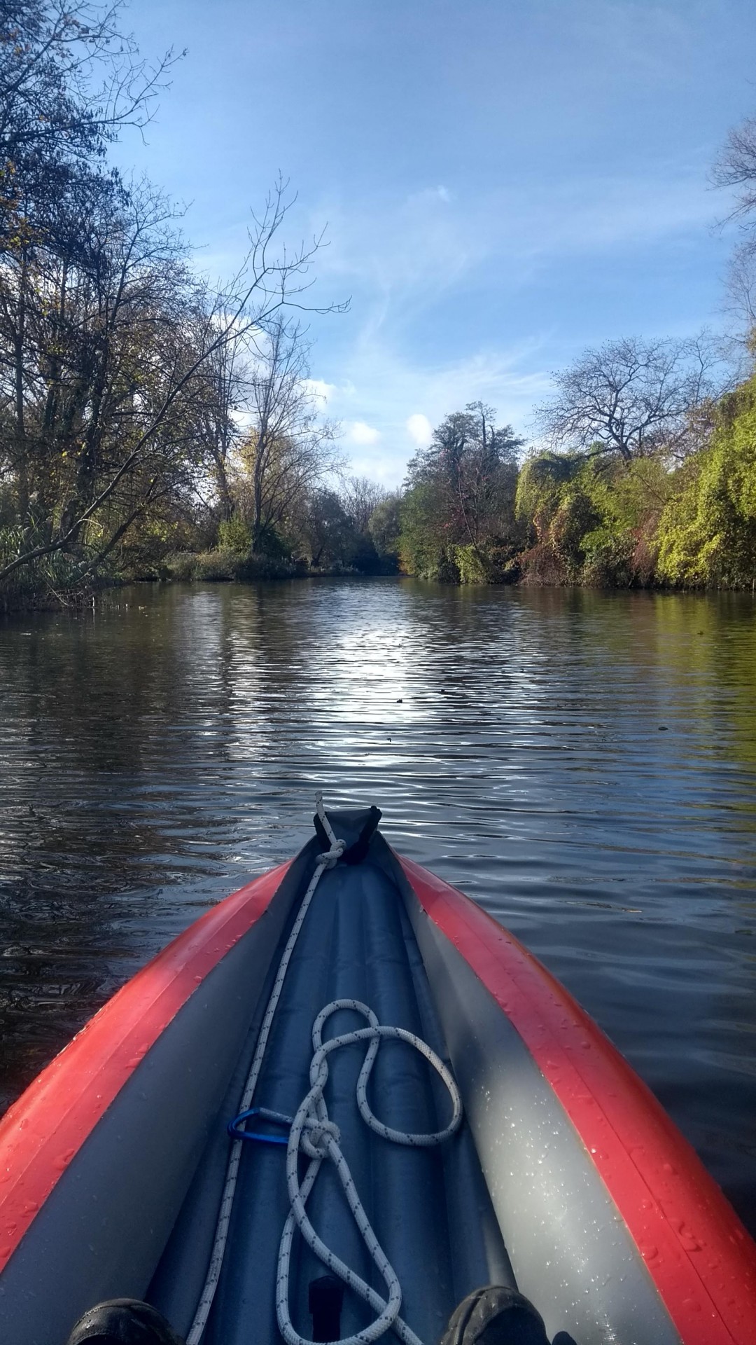 Sur la Moselle à Metz, parcours habituel