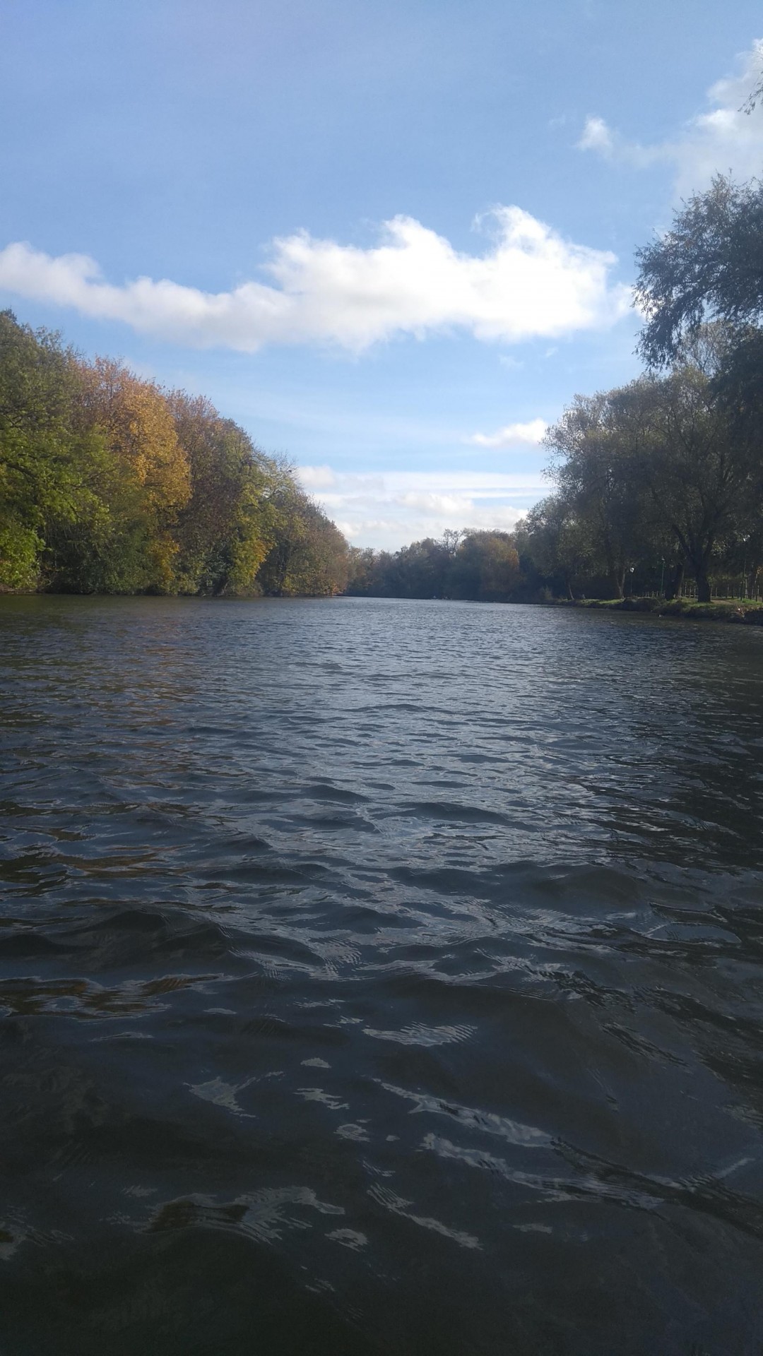 Sur la Moselle à Metz, parcours habituel