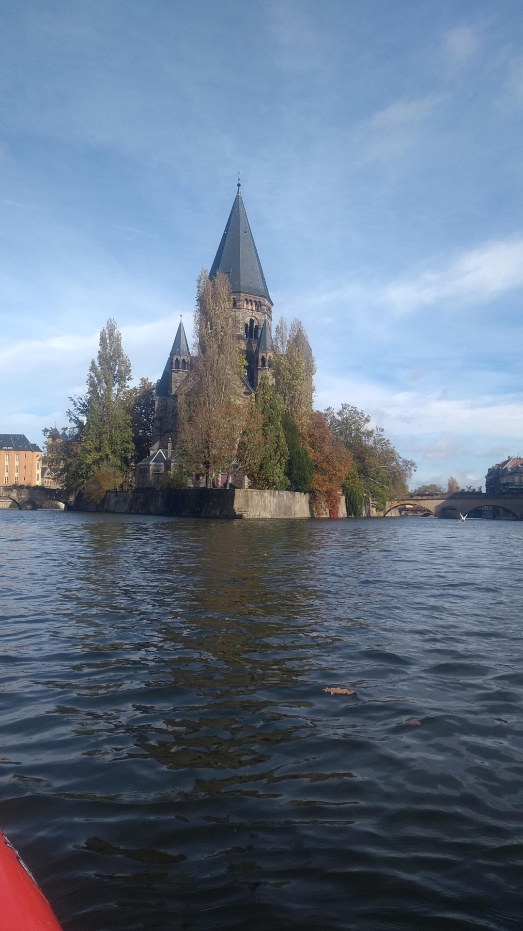 Sur la Moselle à Metz, parcours habituel
