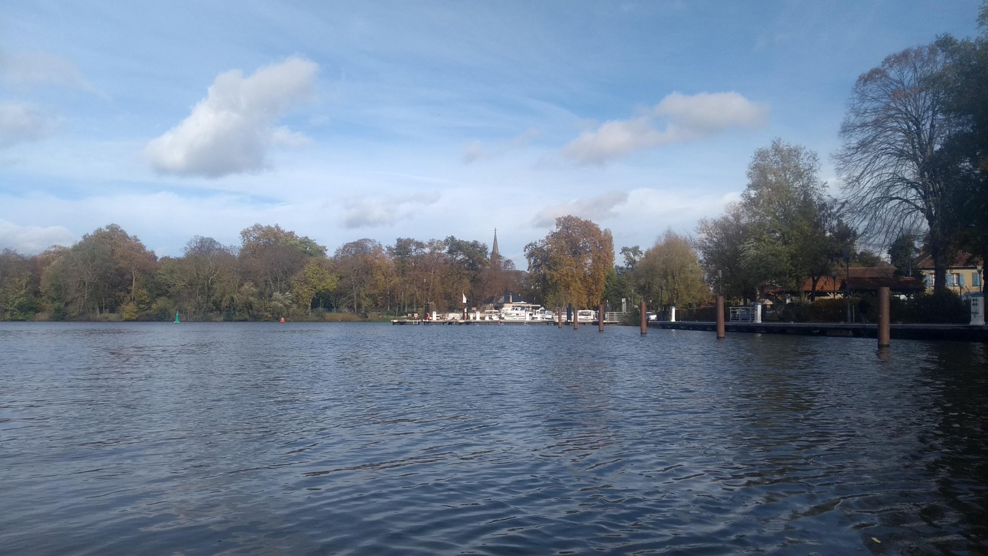 Sur la Moselle à Metz, parcours habituel